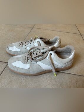 Verbenas Sora Sneakers mens EU 44/US 10 White/Gray Suede Leather Casual Shoes